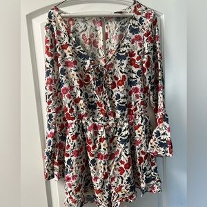 Women’s floral romper
